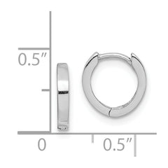 Sterling Silver Hinged Hoop Earrings