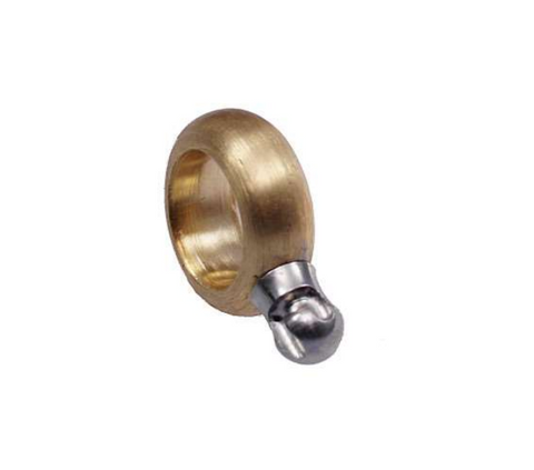 Bimetal Gold and Steel Nugget Vario Clasp Pendant