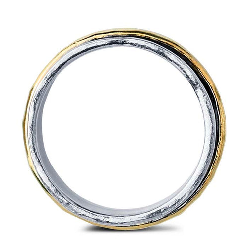 Silver and Gold-filled Spinner Ring