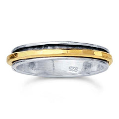 Silver and Gold-filled Spinner Ring