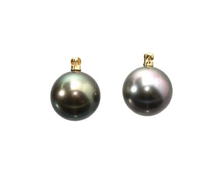 Stellar pendant with Tahitian Pearl and 14k Gold Chain