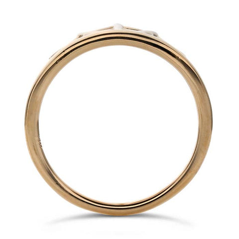 Bronze Open "X" Ring