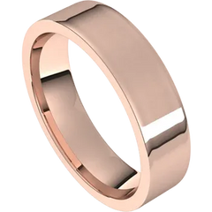 Sterling Silver 5 mm Flat Shape Light Comfort Fit Band