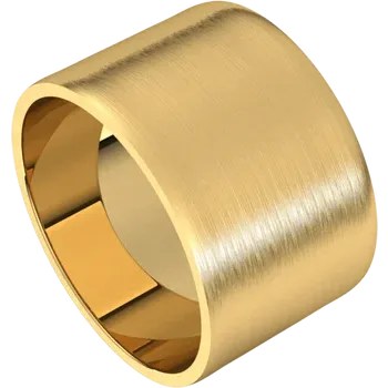 18K Yellow Gold 12 mm Ultra-Lightweight Standard Fit Flat Band