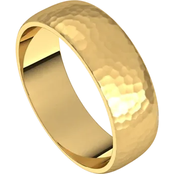 24k Gold and Oxidized Silver "Dylan" Band with 6 Diamonds