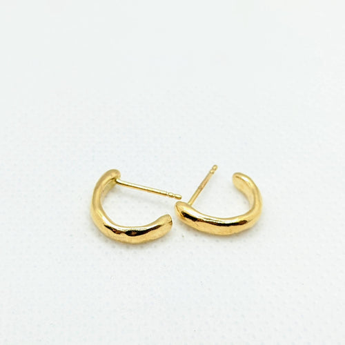 Goldilocks Earrings - Narrow Yellow Gold