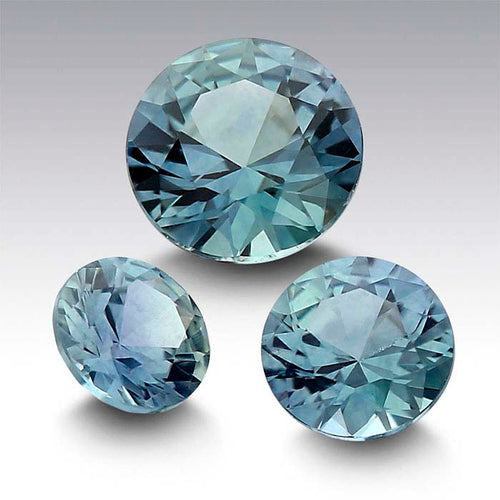 Montana Sapphire Teal Blue 4 mm Round