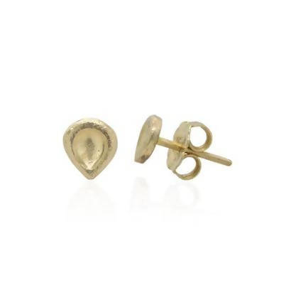 14k Gold Double Teardrop Dangle Earrings