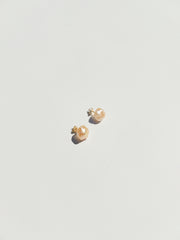 Ball Post Earrings with Large Freshwater Pearls