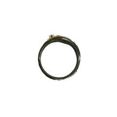 Alaria Ring with Champagne Diamonds and Oxidized Finish