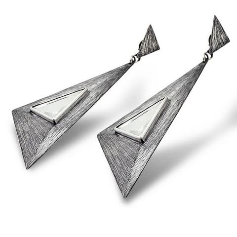 Crystal Triangle Earrings Misc Items Lireille 2