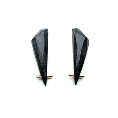 Black Gold Talon Earrings - XL - Lireille