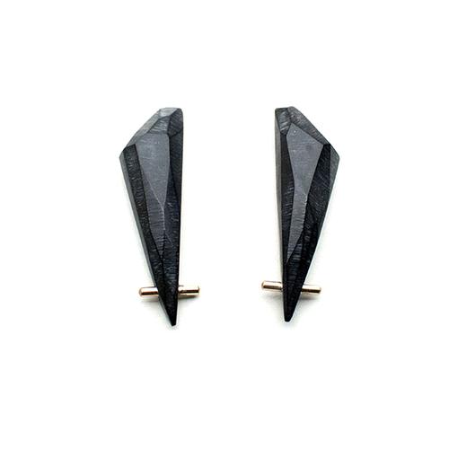 Black Gold Talon Earrings - Lireille