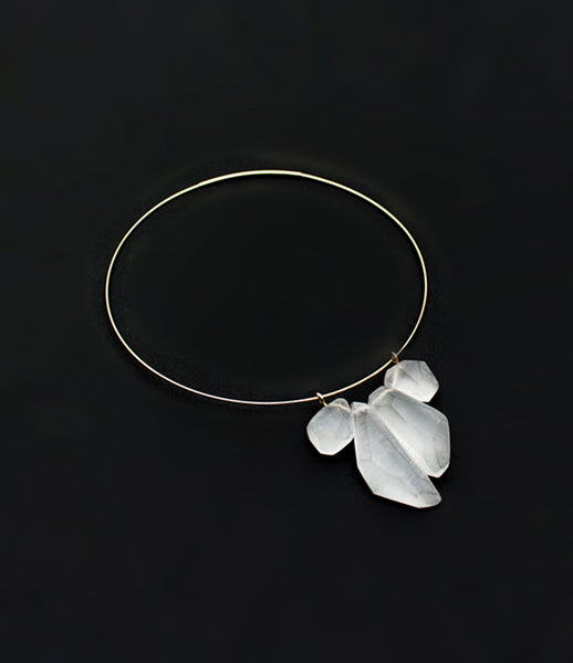 White Gold Quartet Necklace