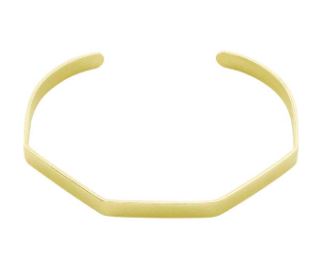 Brass Angled Cuff Bracelet