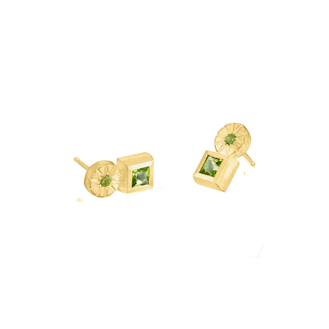 Aquamarine Diamond Earrings