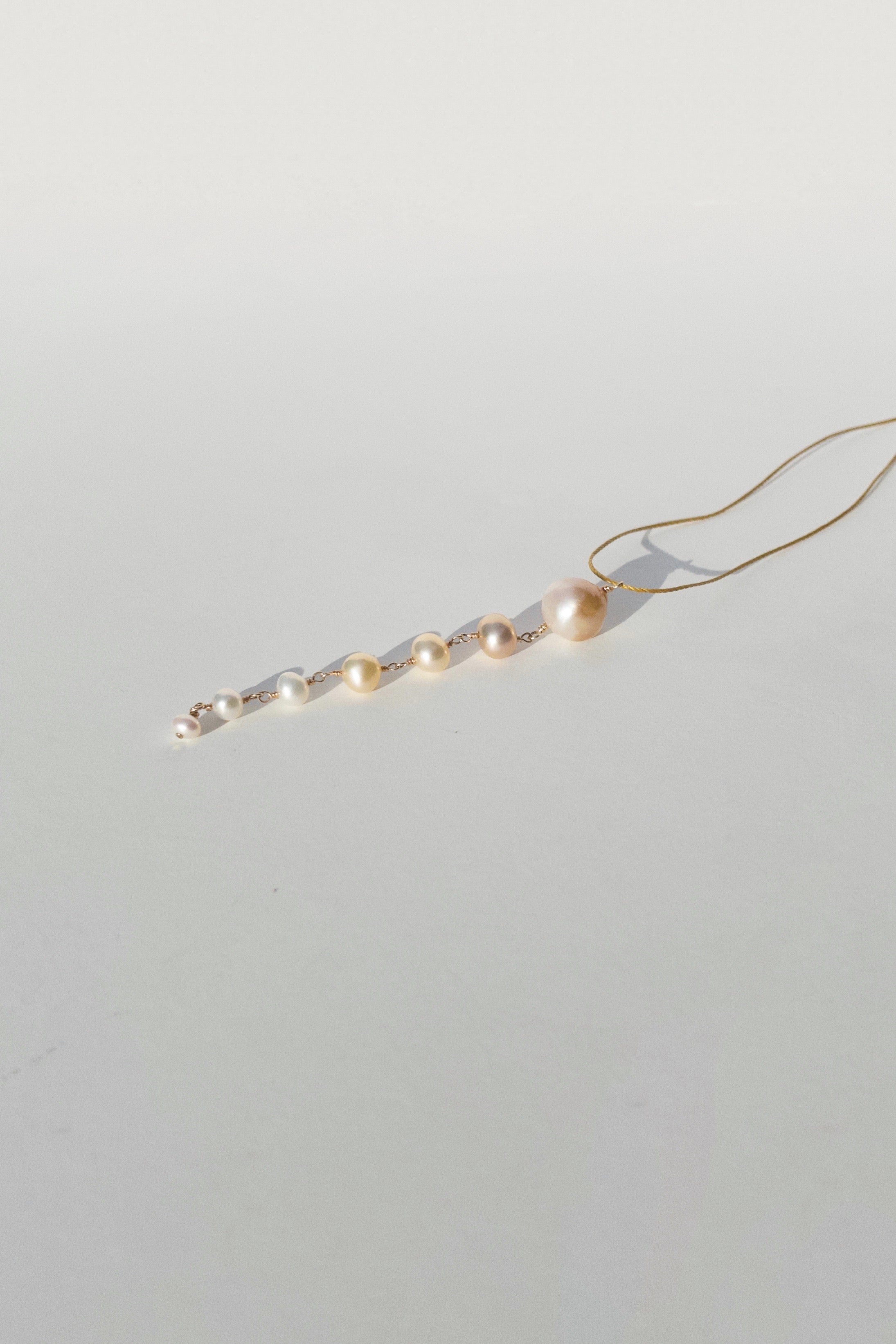 Cascade Necklace with Baroque Pearl