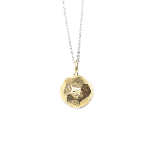 Raw Hemisphere Brass Pendant - Olivia Shih