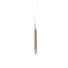 Raw Pendulum Brass Pendant