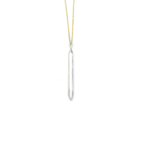 Raw Pendulum Silver Pendant