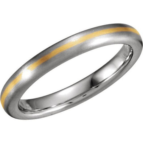 18K Yellow Gold PVD 8mm Hammered Textured Grooved Tungsten Band