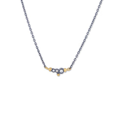 Dylan Necklace with Gold Granulation and Diamonds