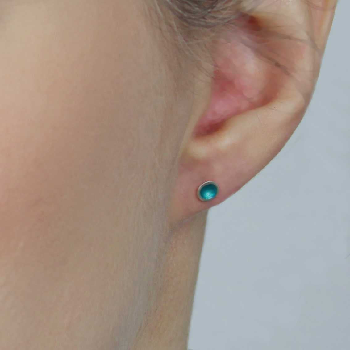 Enamel Small Stud Earring