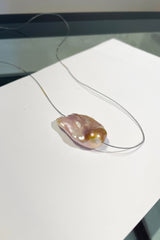 Comet Pearl Necklace with Extra Large Keishi Freshwater Pearl