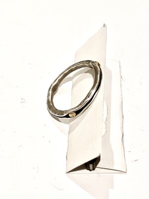 18k Gold and Sterling Silver Ring