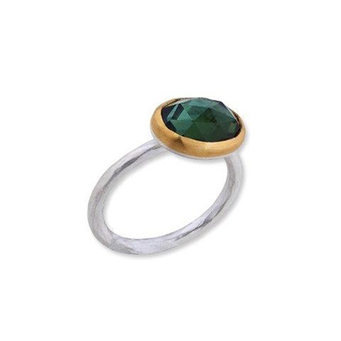 Opal Sequoia Ring in 14k gold Textured Band