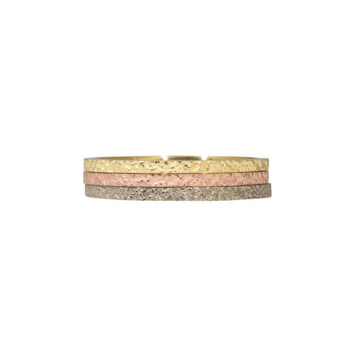 1.35 mm Slim Sand Band in 18k Yellow Gold, 14k rose gold or 14k white gold