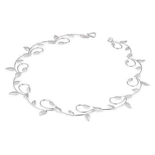 Asian Ivy Necklace in Sterling Silver