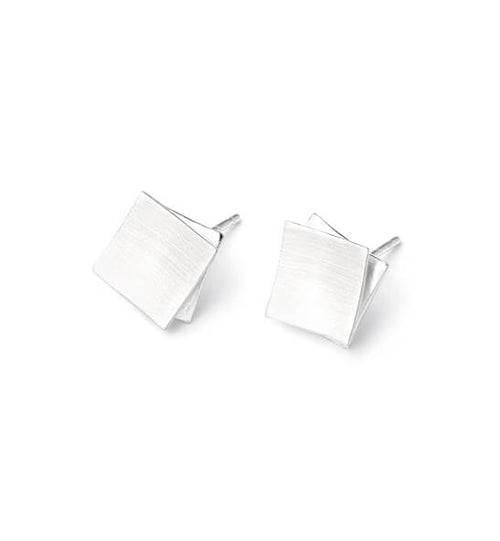 Square on Square Earrings, Small