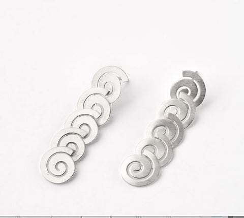 Mini Rose Petal Wire Earrings