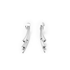 Linear Stud Drop Earrings