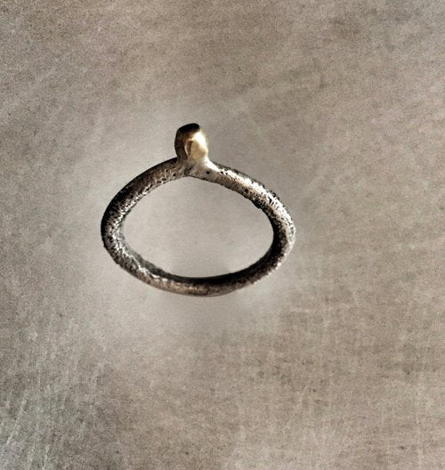 18k Gold and Sterling Silver Ring - Lireille