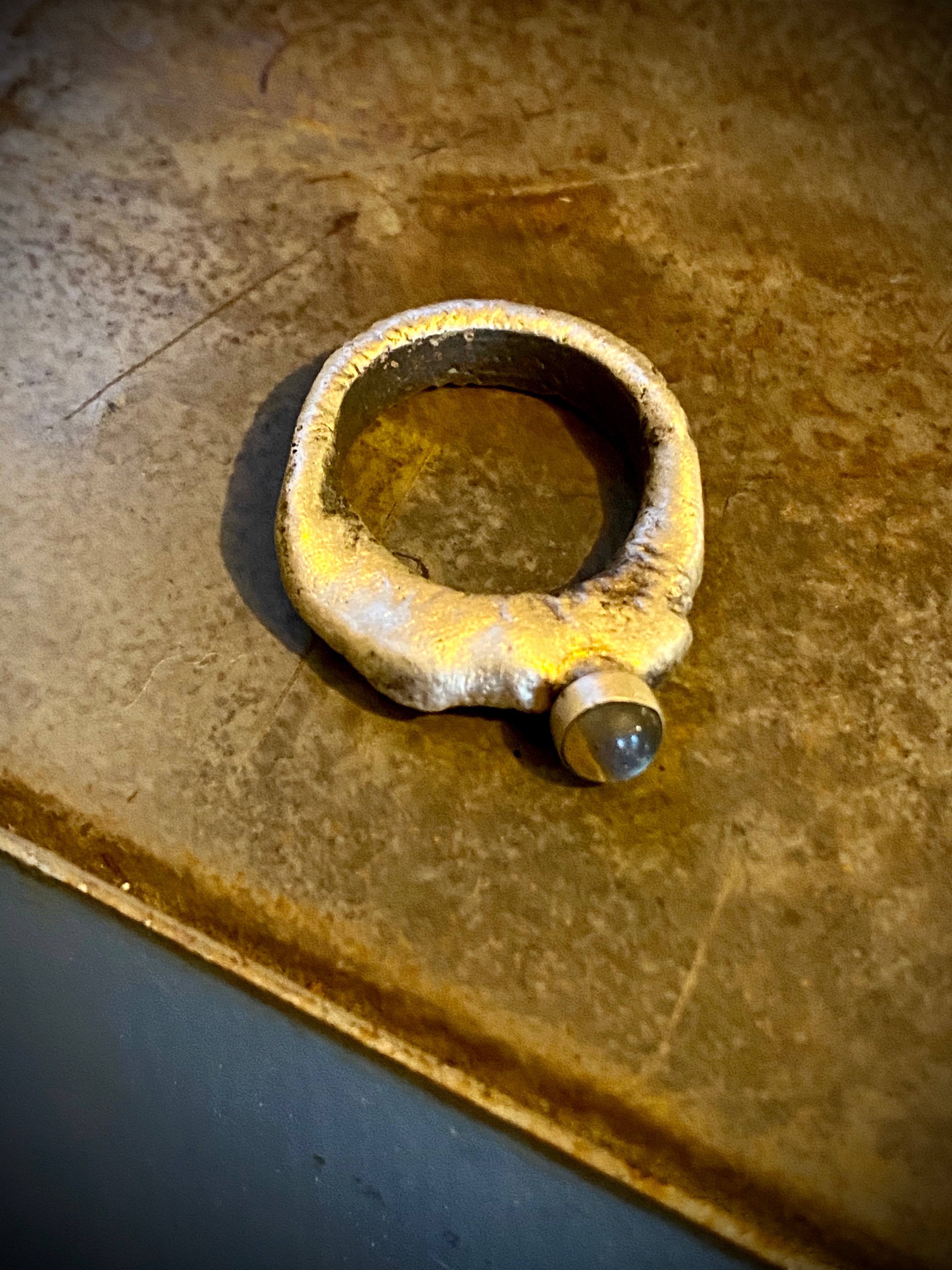 Molten Ring with Labradorite
