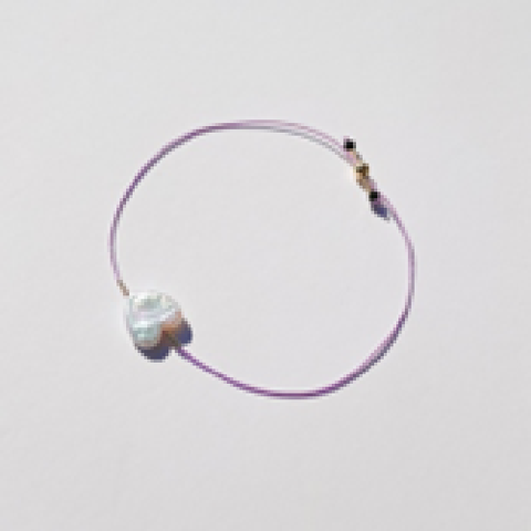 Freshwater Heart Pearl Bracelet with Nylon String