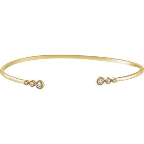 Vintage Inspired Feminine 14k Gold Diamond Halo-Style Earrings