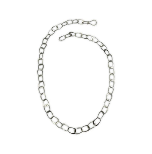 Hand-forged Sterling Silver Aria Chain Necklace 19.25"