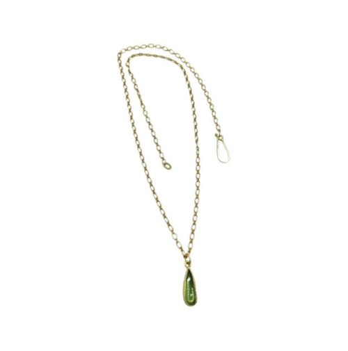 Bright Green Tourmaline Necklace