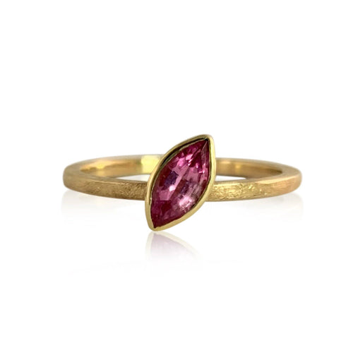 Pink Sapphire Marquise Stacker Ring