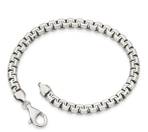 Sterling Silver Polished Fancy Bracelet