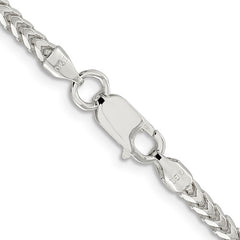 Sterling Silver 3.1mm Diamond Cut Square Franco Chain #QQF100