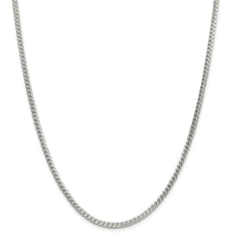 14K Gold Curb Chain Necklace with Emerald