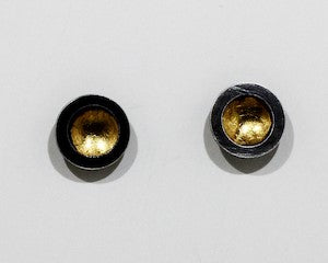 Metal Button Earrings