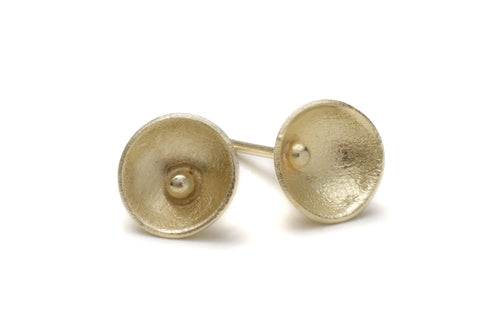 18k Gold Daisy Stud Earrings - Lireille