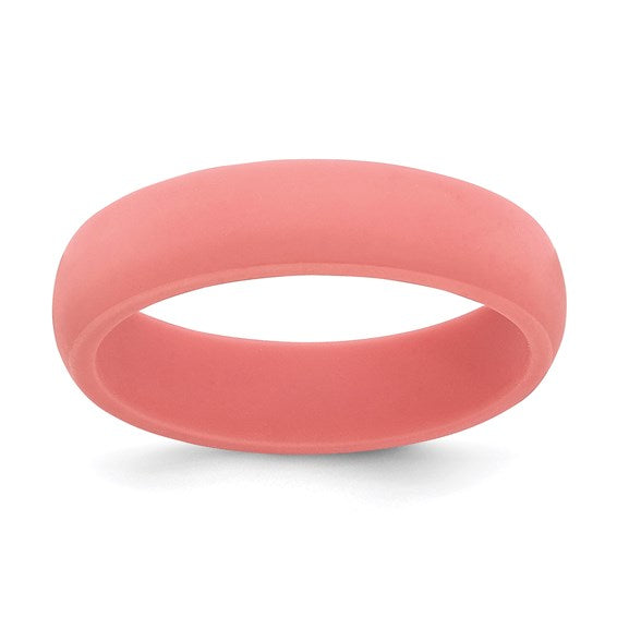 Silicone Coral 5.7mm Domed Band