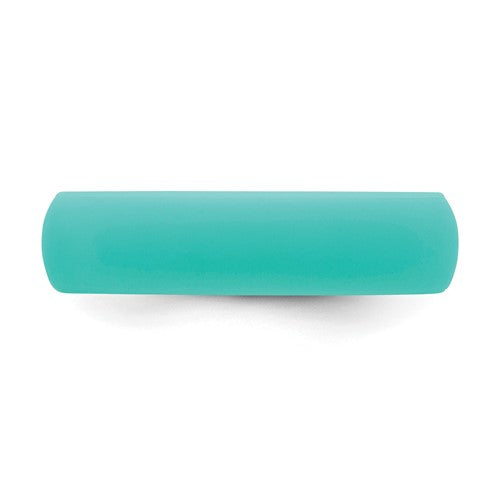 Silicone Sky Blue 5.7mm Domed Band