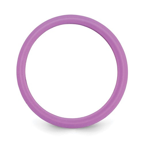 Silicone Purple 5.7mm Domed Band
